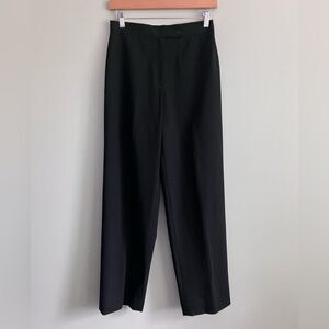 JONES NEW YORK Black High Waisted Vintage Wool Blend Slacks Size 4P (like a 0)